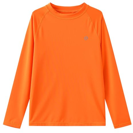 HODOSPORTS UV Shirt Jungen UPF 50+ Langarm Schwimmshirt Kinder Rashguard-Shirts Rash Guard
