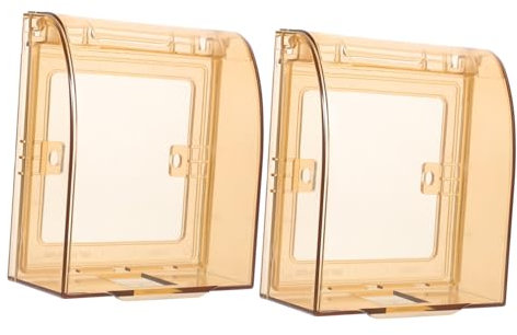 KOMBIUDA Kindersichere Steckdosenabdeckung 2 Stück Schutzabdeckung Für Wandstecker Transparente Steckdosensicherung Für Kleinkinder Kindersicher Kompatibel Mit Standard Schalterplatten