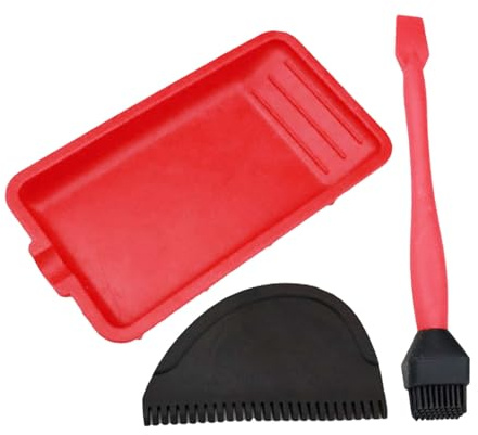 Jomewory Esparcidor de Pegamento para Madera,Juego de aplicadores de Pegamento Esparcidor de Pegamento de Silicona | Esparcidor de pegamentoKit de 3 Piezas de Pegamento para Madera Resistente y