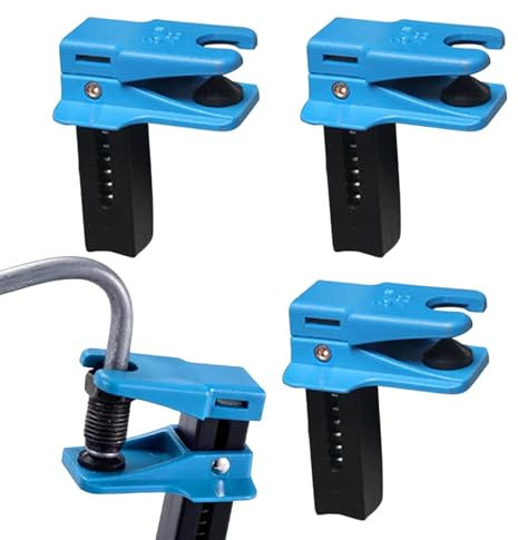 Sghtil Conector de línea de freno, juego de 4 herramientas de sujeción para tubería de freno a prueba de fugas y tapones para sistemas, azul