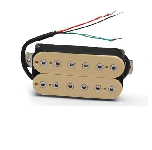 Alnico 5 Humbucker Pickup Doppelspule E-Gitarre Bridge Pickup Schwarz Gitarrenteile Warmer Sound(Bridge)