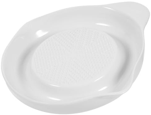 OFFSCH Piatto Grattugia Ceramica Per Alimenti Food in Porcellana Resistente Macchie e Calore Per Frutta Verdura Aglio e Cipolla Facile Da Pulire e Sicuro