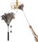 Plumeau télescopique Extensible en Plumes d’Autruche – Nettoyez Facilement plafonds Hauts et placards (115 cm)​