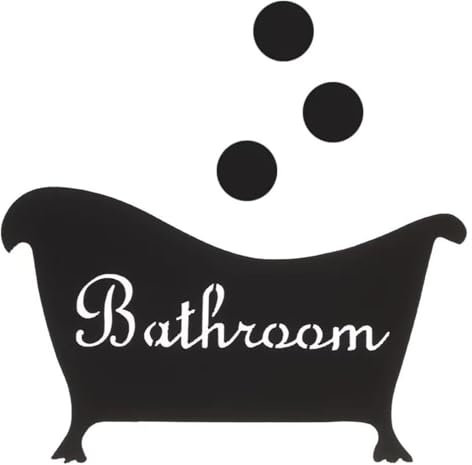 Panneau mural de porte de salle de bain/toilettes/WC, panneau de toilettes, panneau d'entrée de douche, autocollant mural miroir 3D en acrylique, décoration de porte for la maison, un ensemble de pann