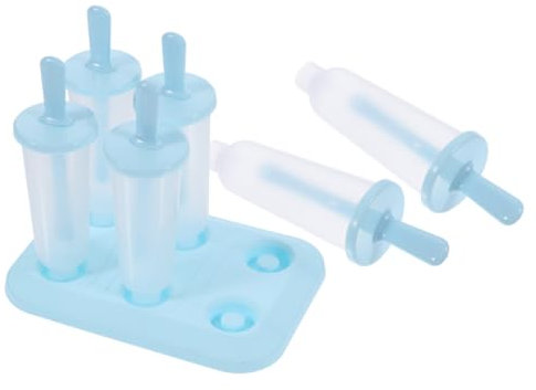 Moules à Glaces Bleus en Plastique, Lot de 6 Pièces