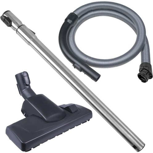 PRIMEBAG Schlauch Rohr Bodendüse passend für Miele S8 S8340 | inkl. Griff; S 8310 EcoLine, Cat Dog S8, Parkett Co S8, Brilliant Light S8, starke Saugleistung