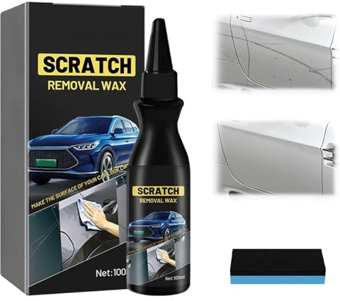 2025 Schneller Kratzerentferner für Autos, Entferner für Autos,Tiefen Kratzer Reparatur Creme, Auto Kratzerentferner Paste mit Anti-Kratzer Schutz, Entfernt Kratzer Effektiv und Schnell (1)