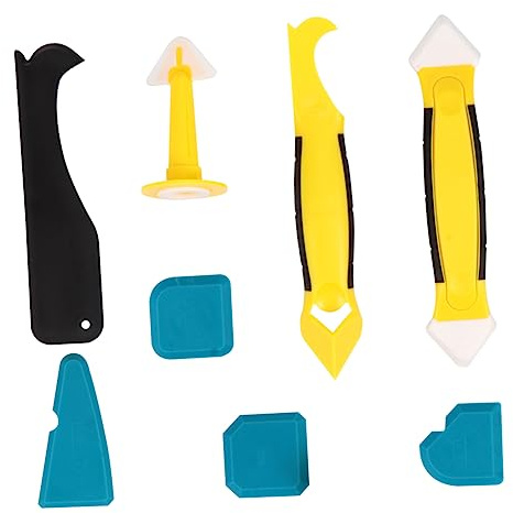 LIFKOME Juego De 8 Raspadores Espátula Para Quitar Pegamento Espátula Para Lechada Espátula De Silicona Raspador De Sellador Herramienta Para Calafatear Herramienta Para Quitar