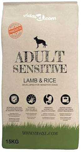 Eleganz Hundefutter Trockenfutter Adult Sensitive Lamm & Reis 15 kg - hypoallergenes Hundetrockenfutter für Sensible Hunde, hochverdaulich - Ideal für Hunde mit Allergien oder Unverträglichkeiten