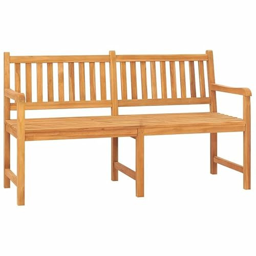 Eleganz Panchina da giardino a 3 posti con tavolo da 150 cm in legno di teak finemente levigato – Mobili da giardino durevoli con finitura a base d'acqua per piacevoli serate all'aperto