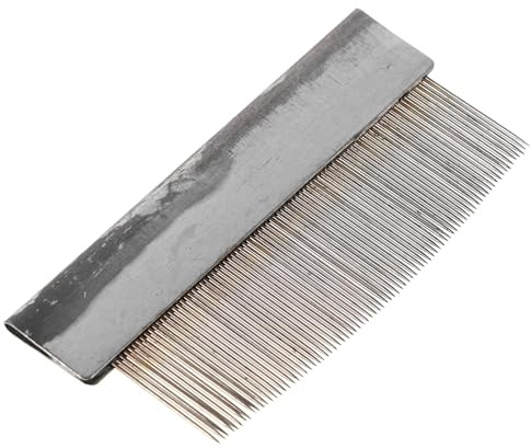 Metallkamm für Geigenbögen aus Eisen, Silberfarben | 84 Zähne, für Geigenbogen Haarpflege und Erhu Bogen, Werkzeug zum Wechseln von Pferdehaar