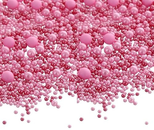Cake Pearls - PINK MIX Pearl Sprinkles cake decorations 50g.