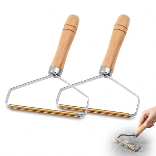 2Pcs Lint Remover for Carpet Reusable Lint Roller Scraper for Cleaning Pet Hair On Carpets,Sofas,Beds,Blankets,Clothes Lint Removal Pro Tool