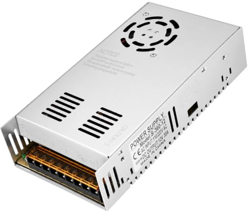 12V 30A 360W Alimentation Transformateur, Alimentation à Découpage Adaptateur, 220V CA à 12V CC Transformateur Convertisseur Adaptateur Alimentation D'alimentation pour Imprimantes 3D Radio Bandes LED