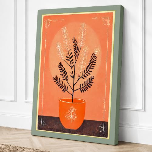 Potted Fern in Canvas Wall Art Print 18x12 Inch | Ready to Hang, Gallery Wrapped, Fade-Resistant Inks, Securely Packaged, UK Made