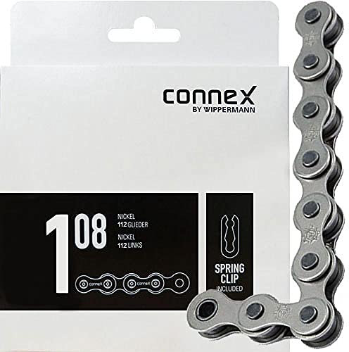 Connex Unisex – Erwachsene 108 Kette, Silber, 1/2 X 1/8 112GL