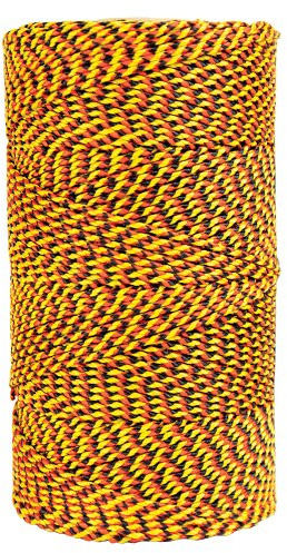 W. Rose RO689 Super Tough Professional Bonded Braided Nylon Mason's Line, 685-Feet, Black/Gold/Orange