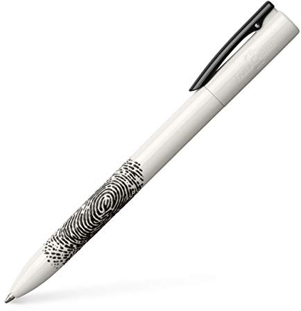 Faber-Castell 149307 - Drehkugelschreiber WRITink Print, weiß