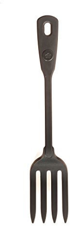 Kochblume Küchengabel | Premium-Silikon | Hitzebeständig | Spülmaschinenfest | 27cm | Farbe: anthrazit