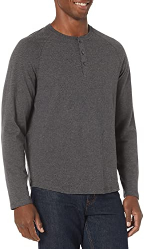 Amazon Essentials T-shirt Henley à Manches Longues 100% Coton Homme