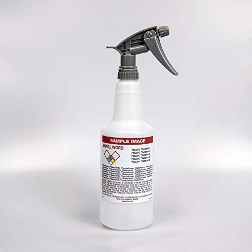HCL Pre-Labeled GHS Spray Bottles - Pack of 5-16oz - Denatured Alcohol (Supplied Empty) (PN: BTL-0002-0001-5)