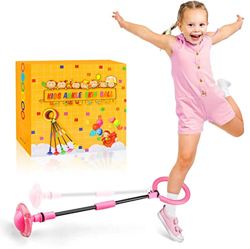 Chridark Toys for Kids 3-8 Year Old: Ankle Skip Ball for Kids Gifts for 3 4 5 6 7 8 9 10 Year Old Boys Girls Toy Birthday Presents Game Toys for Garden Outside Kid Adult
