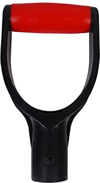 D Shaped Plastic Shovel Handle,Garden Grip Spade Handle Replacement 32mm Inner Diameter Plastic Spade Digging Raking Tools Red
