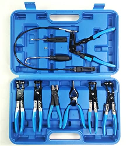 CAISER Set de pinces professionnelles pour circuits irriguants, carburants et tubes à vide moteur