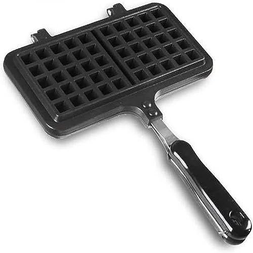 MAXCBD Waffle Baking Pan, Non-Stick Double Side Waffle Iron Pan, Cast Aluminum Waffle Maker Mold Pan, Waffle Press Plate Cooking Tool, For Household, Coffee Shop, Cake Shop