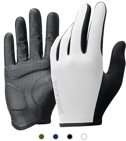 ROCKBROS Road-to-Sky Handschuhe Fahrrad Fahrradhandschuhe Touchscreen Vollfinger Atmungsaktive rutschfeste Handschuhe Frühling Sommer für Radfahren Laufen Fitness Damen Herren