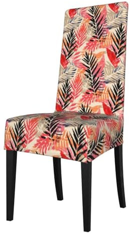 Stuhlhussen 1/2/4er Set, Vintage Tropical Leafs Print stuhlhussen Universal Esszimmerstuhlbezug, Stuhl Hussen für Schwingstuhl für Esszimmer, Bankette, Partys und Dekoration