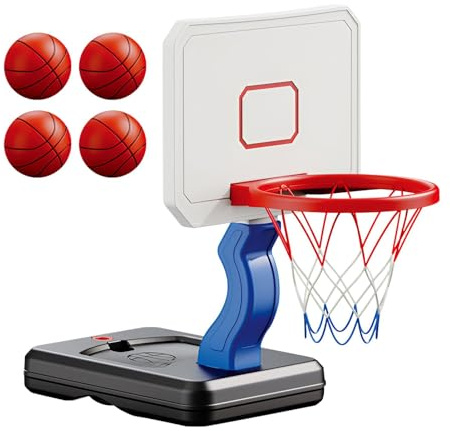 aro de Baloncesto Infantil - aro de Baloncesto Ajustable | de Baloncesto para niños pequeños | de Baloncesto Infantil con Soporte, Juguete de portería de Baloncesto para Interiores y