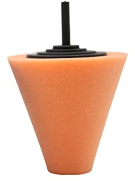 TOPPERFUN Tampon Polissage Cône Éponge Pour Roues Et Bumpers Pad Buffing Pour Entretien Auto Polissage Et Cire Adapté Aux Zones Difficiles Accès Couleur Orange
