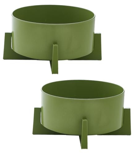 Garneck 2 Pz. Fioriere Per Ninfee, Vaso Per Fiori Di Loto Idroponico, Vaso Rotondo Per Bonsai, Supporto Per Piante Grasse in Plastica, Ciotola Decorativa Per Piantare Narcisi, Ciotola Per