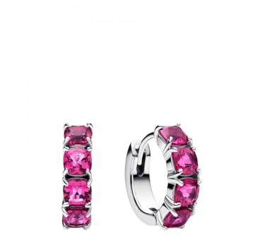 Pandora Orecchini a cerchio rosa Timeless 293851C02