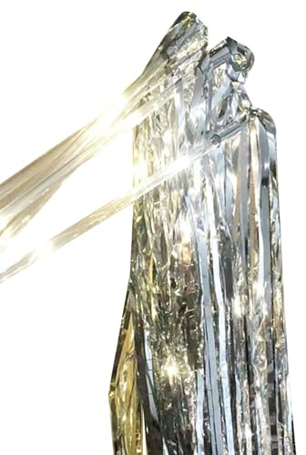 LAIOUSN Lot de 10 baguettes de mariage LED avec bâton lumineux blanc chaud et guirlandes pour décorations élégantes de célébrations et de festivals