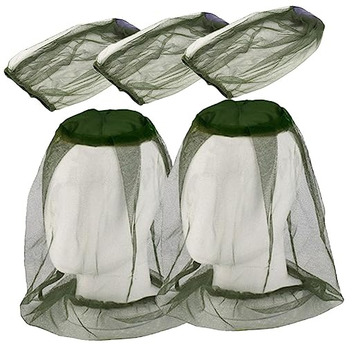 FOMIYES 5 pezzi Cappello Multifunzionale Antimosche con Protezione per e Attività Outdoor Leggero e Traspirante per Escursioni e Apicoltura