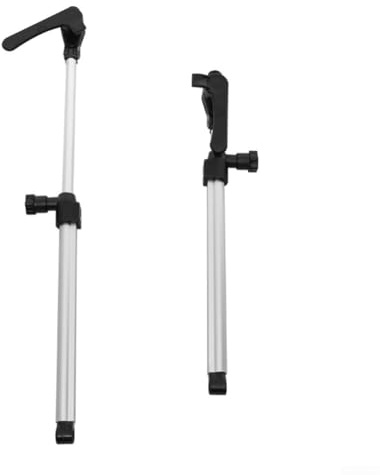 Paquete de dos varillas de soporte de ventana para autocaravanas y remolques, aleación de aluminio telescópica con función de bloqueo, longitud ajustable entre 310 mm y 435 mm, posicionamiento seguro