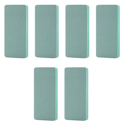 Nretluo 6 Pcs 9x 4CM Double-Sided Fish Tank Cleaner Brushes, Sponge Fish Tank Glass Cleaner Brush, Aquarium Glass Cleaners Tools Set for Aquarium Glasses & Home Kitchen (Green)