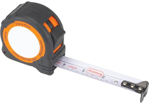 FastCap ProCarpenter Standard Story Pole Maßband, ideal für Profis und Heimwerker, mit Hebel-Gürtelclip und doppeltem Verriegelungssystem, 40,6 cm, 98030
