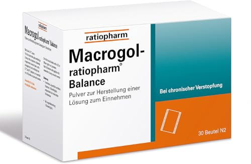 Macrogol-ratiopharm Balance, 30 Dosier-Beutel, bei Verstopfung | Befreit Sie sanft von chronischer Verstopfung und versorgt den Körper mit wichtigen Elektrolyten