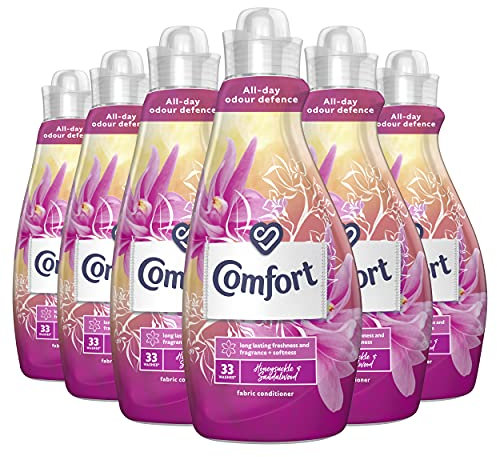 Comfort Honeysuckle and Sandalwood Fabric Conditioner (33 Washes x Pack of 6), 198 wash