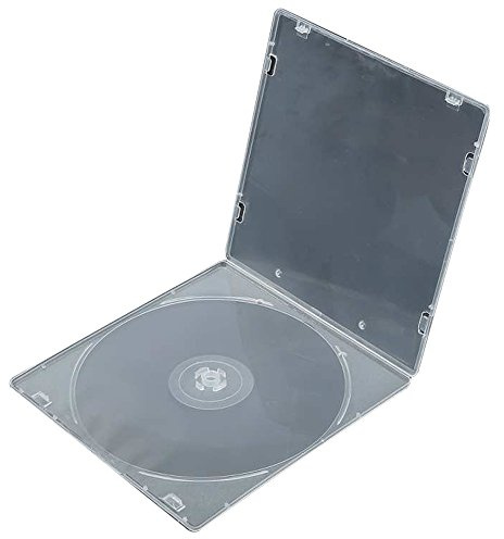 50 Pezzi Custodie Trasparente cd dvd videobox con tasca trasparente per copertina