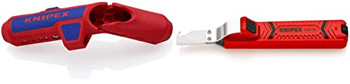 KNIPEX ErgoStrip Universal-Abmantelungswerkzeug (135 mm) 16 95 01 SB & Abmantelungswerkzeug mit Schleppklinge (165 mm) 16 20 165 SB