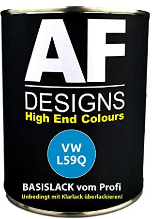 Alex Flittner Designs 250ML Autolack für VW L59Q Blau Basislack spritzfertig