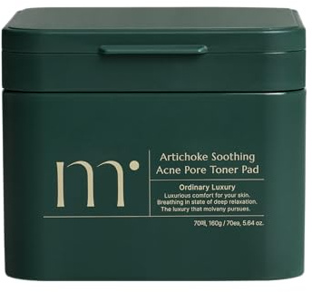 molvany Beruhigende Handbrause für Poren Toner Pad/Asap beruhigt und beruhigt die Haut, verbessert das Gleichgewicht der Haut, empfohlen für empfindliche Haut, 70 Pads