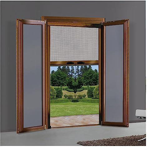 1PEZZO ZANZARIERA A RULLO VERTICALE PER PORTA/FINESTRA cm 140 x 250 - avorio ral 1013