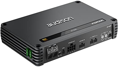 Audison AF M4D amplificatore 4 canali 4x260W a 2 Ohm | classe D, 1040W RMS totali, Hi-Res, THD 0,05%, S/N 103 dB, ingressi alto e basso livello