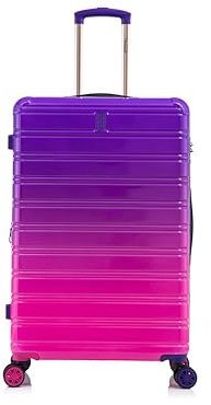 CELIMS - Koffer aus Polycarbonat | Großer Koffer 75cm | Großer Koffer 4 Räder Leicht | Großer Koffer | Violett