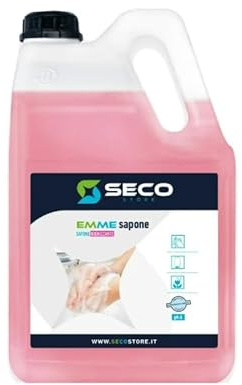 SECOSTORE - EMME SOAP IGIENIZZANTE - sapone liquido per le mani con igienizzante - 4 taniche da 5 litri